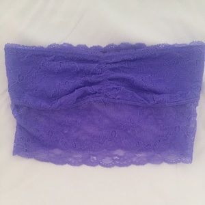 NEW Victoria's Secret PINK lace longline bandeau S