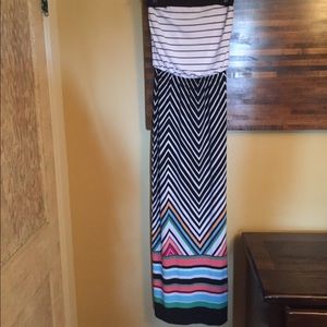 Striped maxi