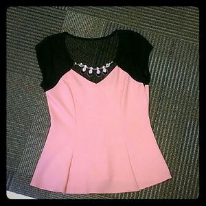 January 7 Brand new Coral peplum top