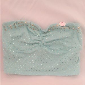NEW Victoria's Secret PINK longline crop bandeau S