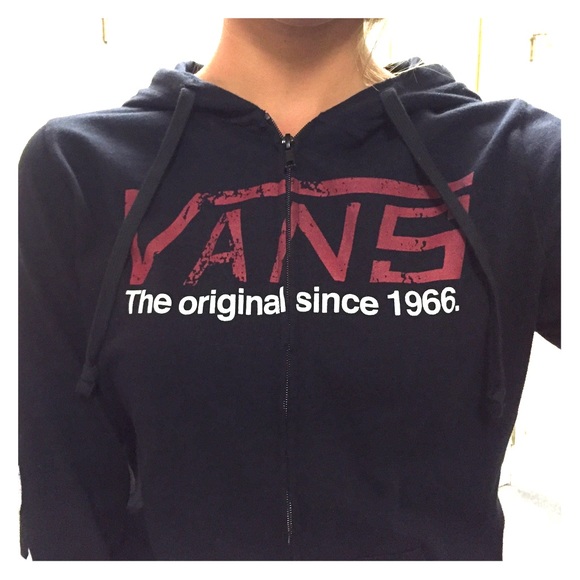 Black Vans zip up jacket