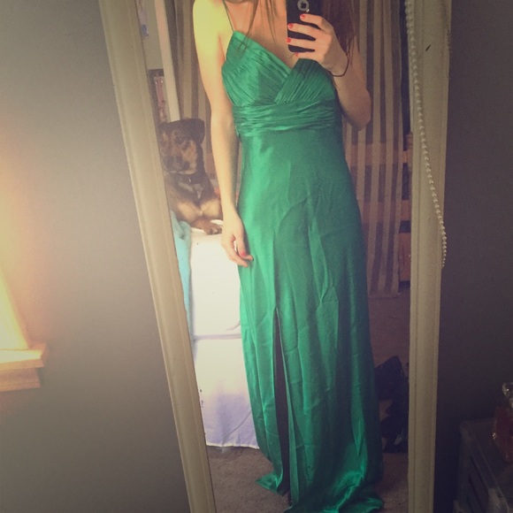 Emerald prom dress