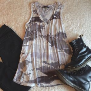Marble Print Tank Top
