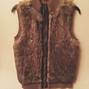 Cynthia Rowley Faux Fur Vest