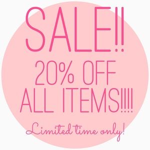 ‼️MEMORIAL DAY SALE‼️ALL ITEMS 20% off!