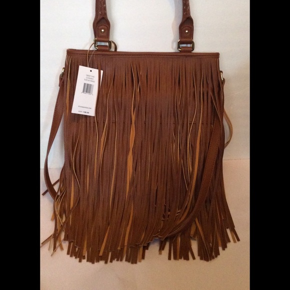 SALE Steve Madden Fringe Tote Bag NWT - Picture 2 of 4