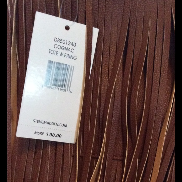 SALE Steve Madden Fringe Tote Bag NWT - Picture 3 of 4