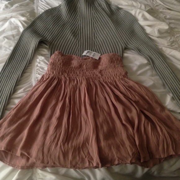 (Sold🚩) Mauve pink flowy skirt
