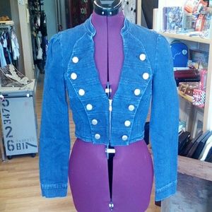 Bebe jean half jacket