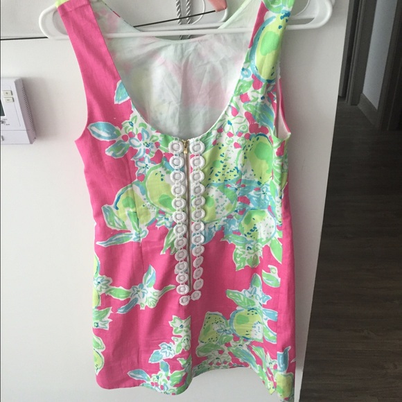 ❌❌SOLD❌❌EUC Lilly Pulitzer Pink Lemonade Shift - Picture 2 of 2
