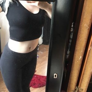 Black crop top