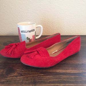 Adorable red flats by dollhouse