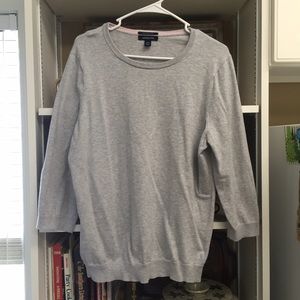 Lands' End 100% Supima Cotton 3/4 sleeve sweater