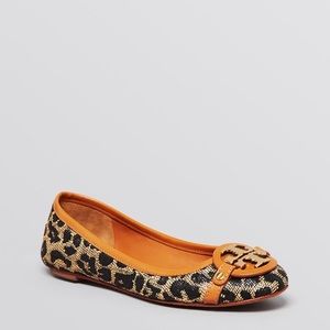 Tory Burch AADEN Leopard Ballet Flat Size 9 1/2