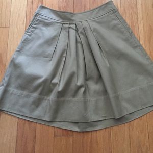 Tan skirt a-line / Ann Taylor loft