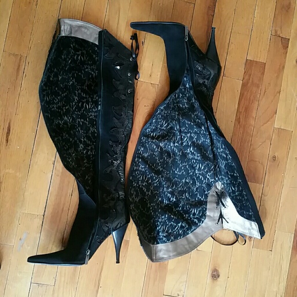 Cussi knee high sparkle boots - Picture 3 of 4