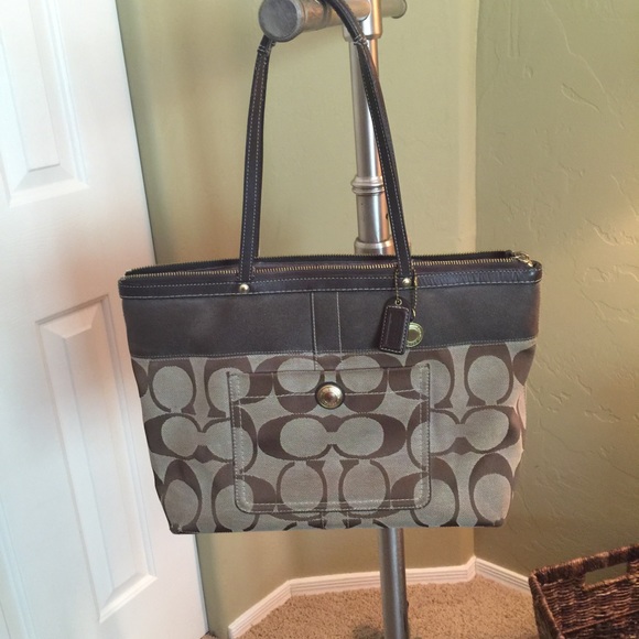 Coach canvas tote