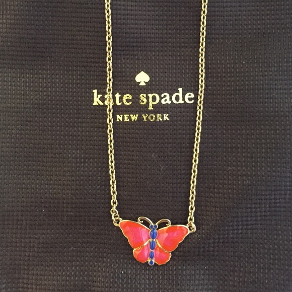 Kate Spade butterfly necklace