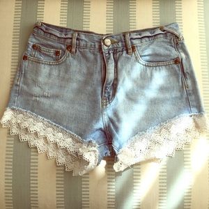 Free People Lacey Denim Cutoff Shorts