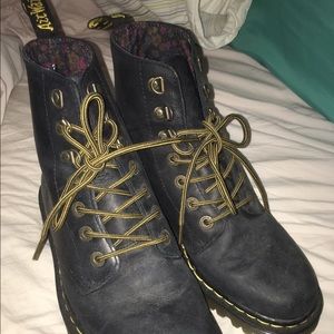 Black Doc Marten boots