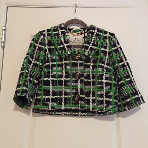 Milly Cropped Tweed Jacket - 4