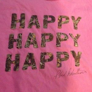 Pink " happy happy happy" tshirt
