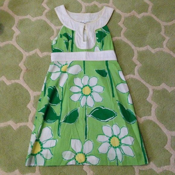 Green and yellow Lilly Pulitzer dress size 0