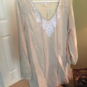 Michael Kors embroidered peasant dress