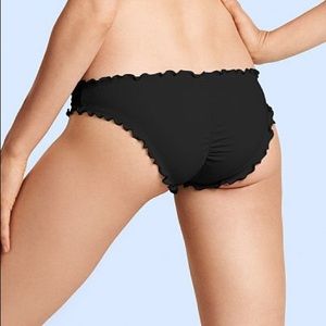 Victory secret ruffle cheeky bottoms size small