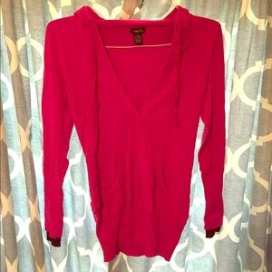 Rue 21 long sleeve, hooded shirt