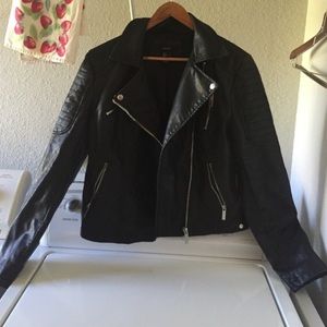 Faux leather jacket