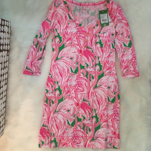 Flamingo Lily Pulitzer Dress - Picture 1 of 1