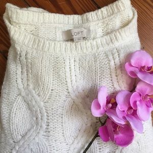 Ann Taylor loft oversize knit sweater