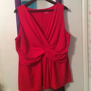 Red Sleeveless Blouse size 18/20