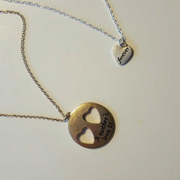 Mother's Day Gift Layered Heart Necklace - Picture 4 of 4