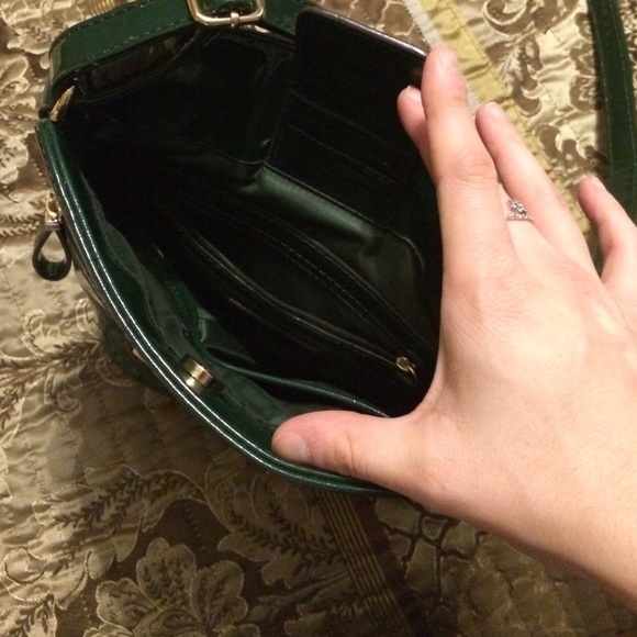 Kate Landry cross body bag - Hunter green - Picture 3 of 3