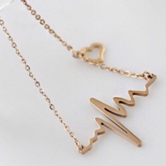 🆕 ECG  Heartbeat Necklace - Picture 2 of 4