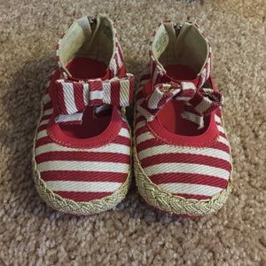 Cute stripped Stuart Weitzman baby girl sandals
