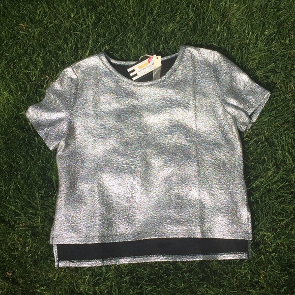 Mas+Ford Silver Foil Tee Shirt Large - Picture 1 of 3