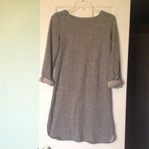 Gray 3/4 sleeve dress