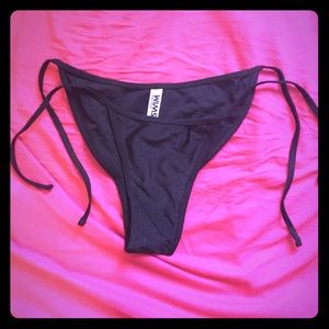 American Apparel black string nylon bikini bottom