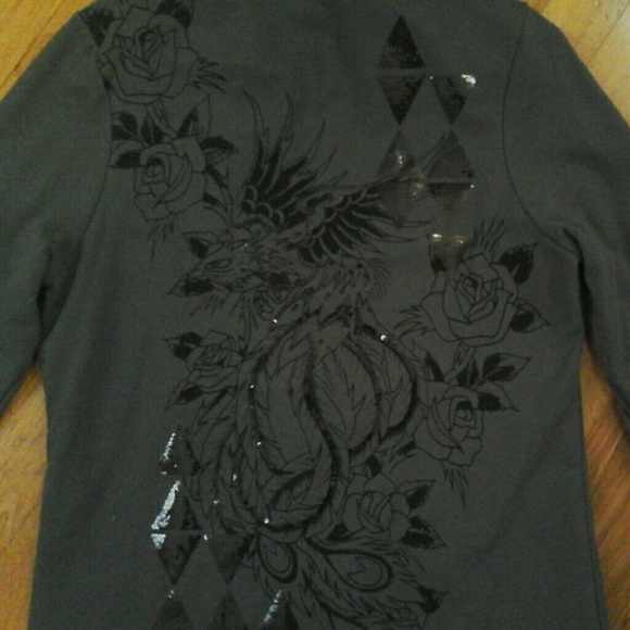Ed Hardy zipper hoodie - Picture 3 of 4
