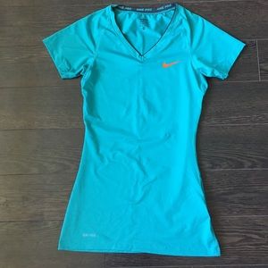 Nike Pro Dri-fit turquoise top size XS