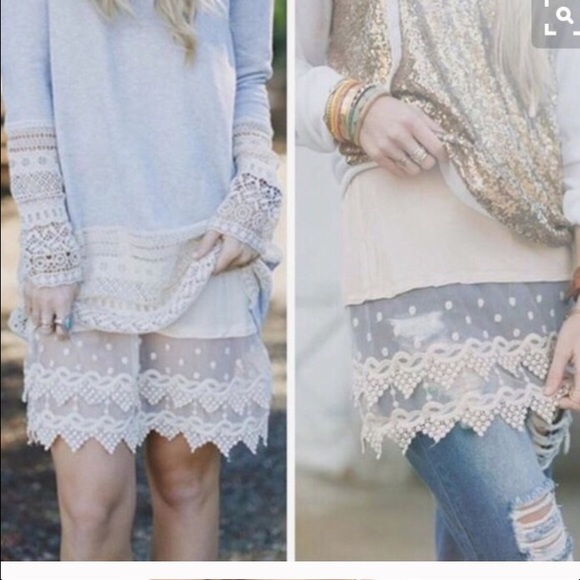 Last one Lace Trim Extender DRESS - Picture 3 of 4