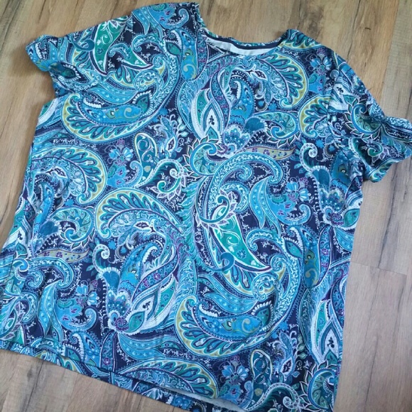 Pasily blue shirt 2x croft&barrow