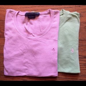 Woman's Large Ralph Lauren polo Shirts