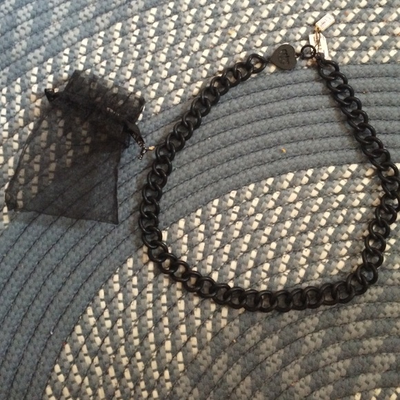 Black chain necklace