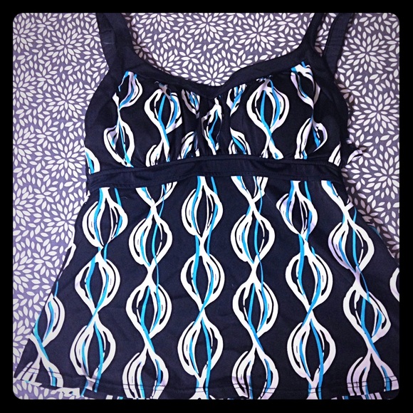 Black tankini top
