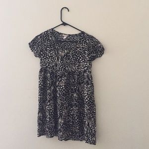 Patterned babydoll dress