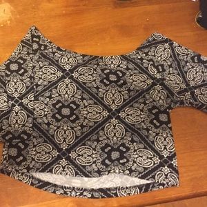 Bandana print crop top
